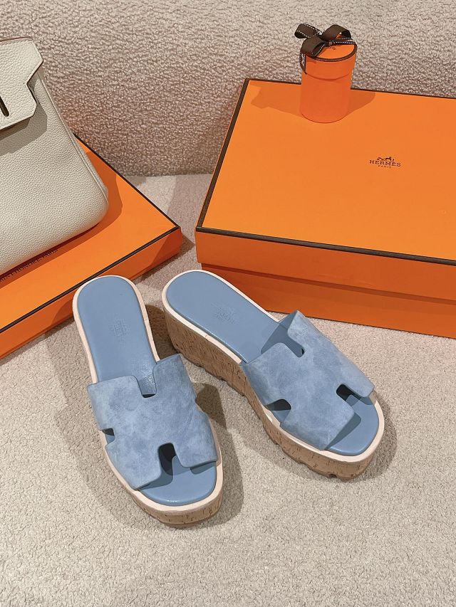 Hermes suede eze 70mm sandal HS0181