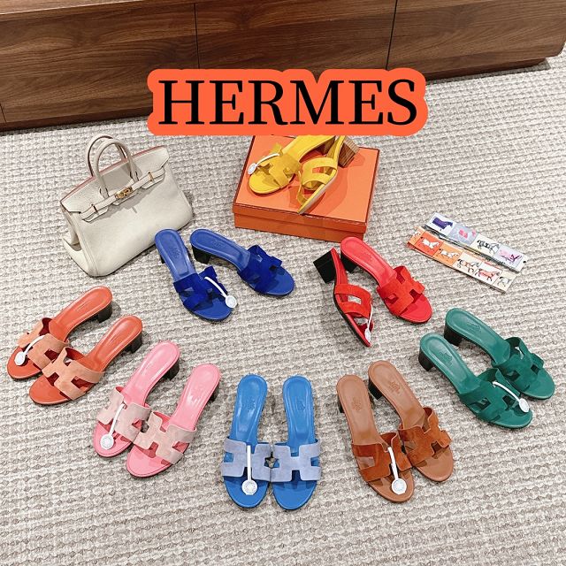 Hermes suede oasis 50mm sandal HS0188