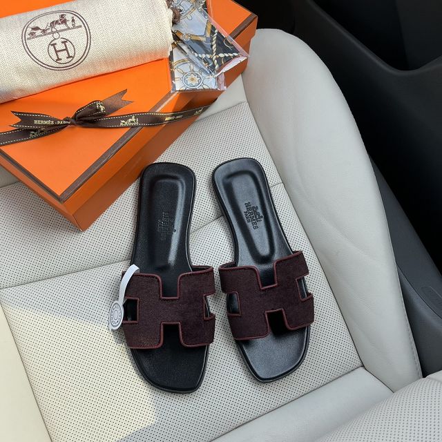 Hermes velvet oran sandal HS0156