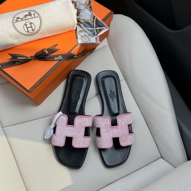 Hermes velvet oran sandal HS0156