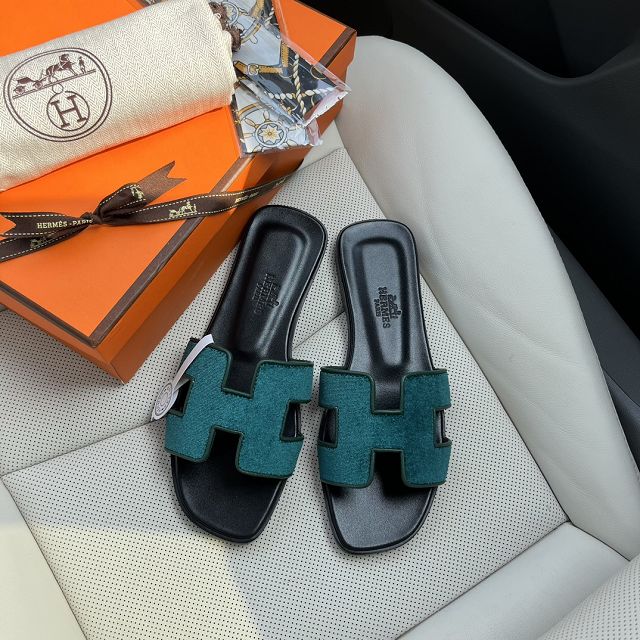 Hermes velvet oran sandal HS0156