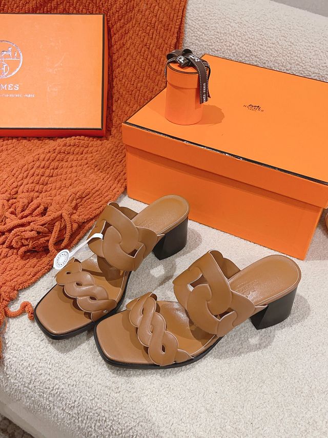 Hermes calfskin extra 60mm sandal HS0194