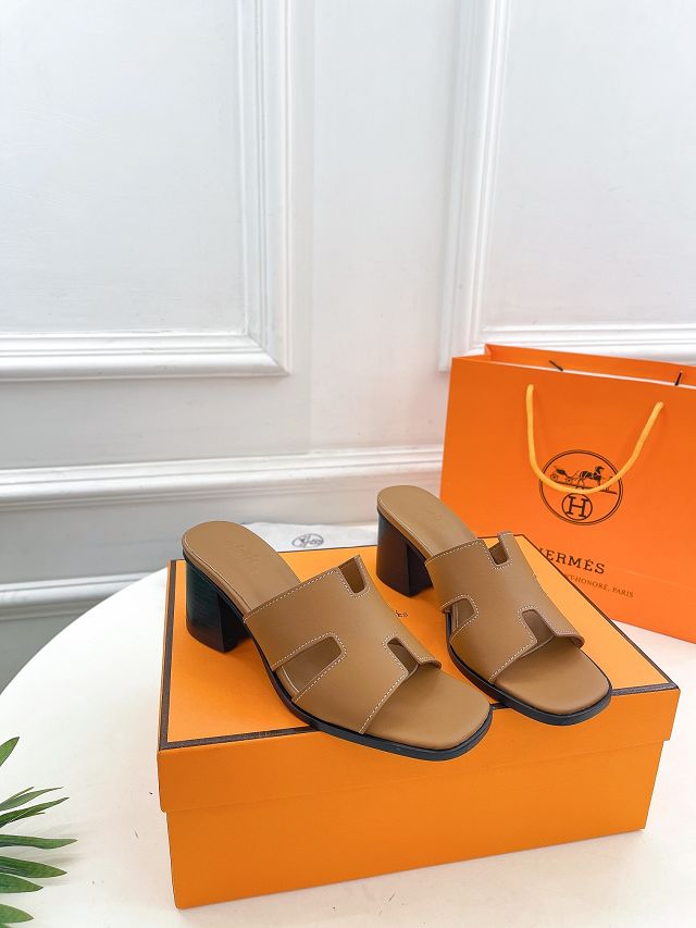 Hermes calfskin helia 60mm sandal HS0196