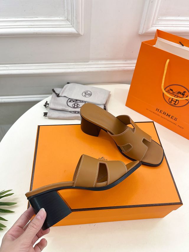 Hermes calfskin helia 60mm sandal HS0196