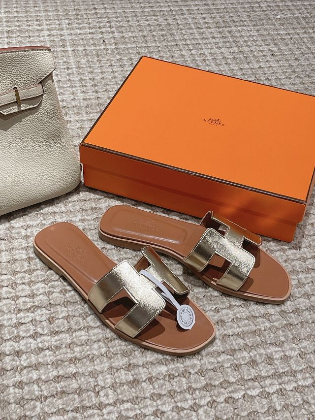 Hermes calfskin oran sandal HS0204