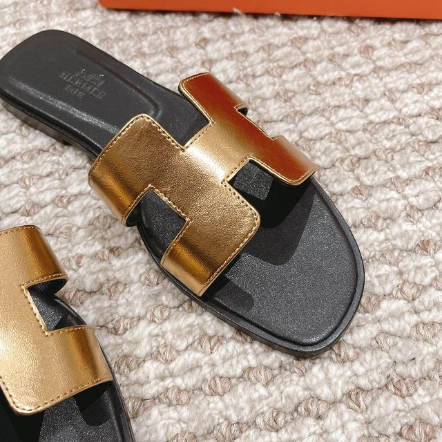 Hermes calfskin oran sandal HS0204