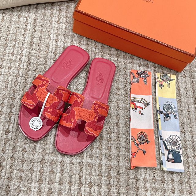 Hermes canvas oran sandal HS0203