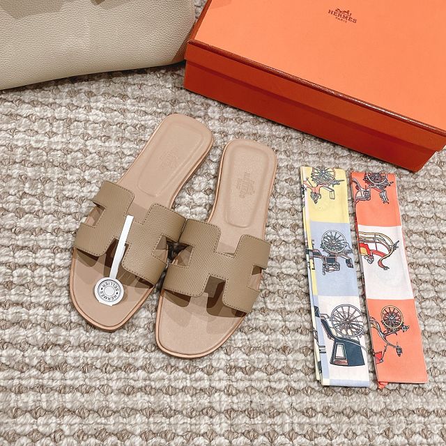 Hermes epsom calfskin oran sandal HS0199