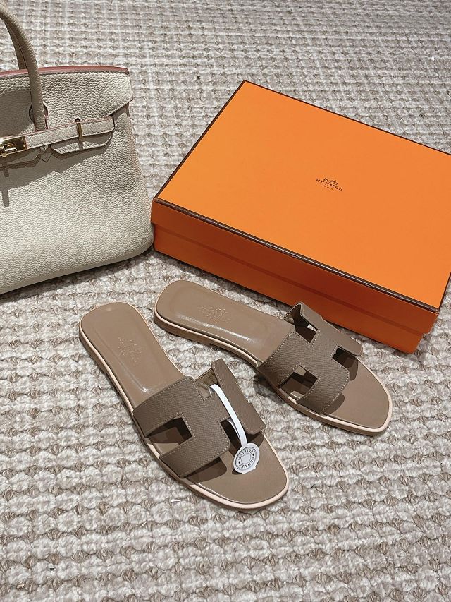 Hermes epsom calfskin oran sandal HS0199