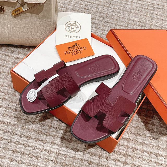 Hermes epsom calfskin oran sandal HS0201