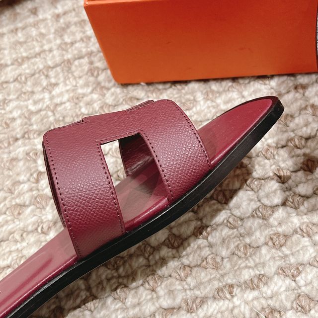 Hermes epsom calfskin oran sandal HS0201