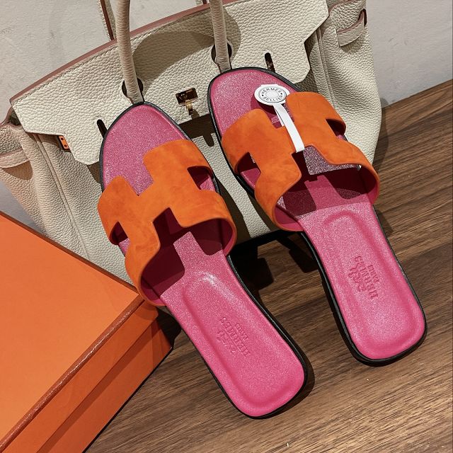 Hermes suede oran sandal HS0207