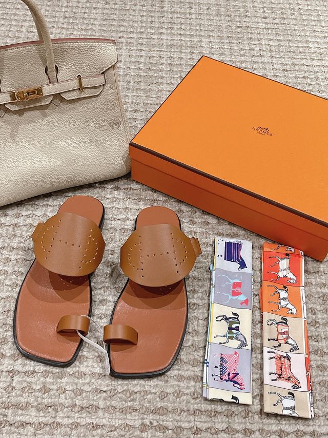 Hermes calfskin hera sandal HS0209