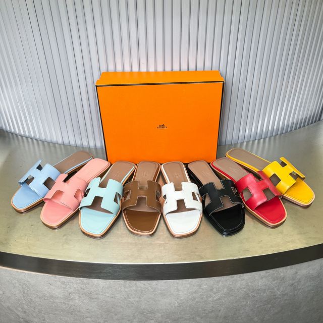 Hermes calfskin oran sandal HS0210