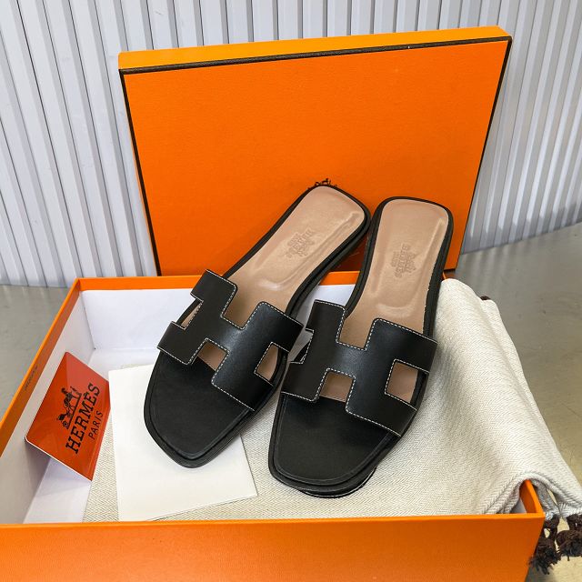 Hermes calfskin oran sandal HS0210