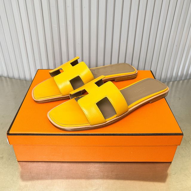 Hermes calfskin oran sandal HS0210