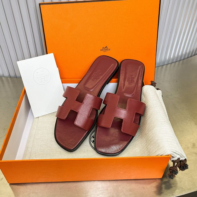 Hermes calfskin oran sandal HS0211