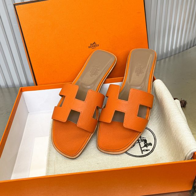 Hermes epsom calfskin oran sandal HS0220