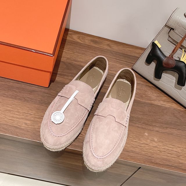 Hermes suede kennedy loafer HS0221