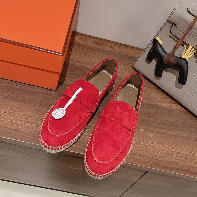 Hermes suede kennedy loafer HS0221