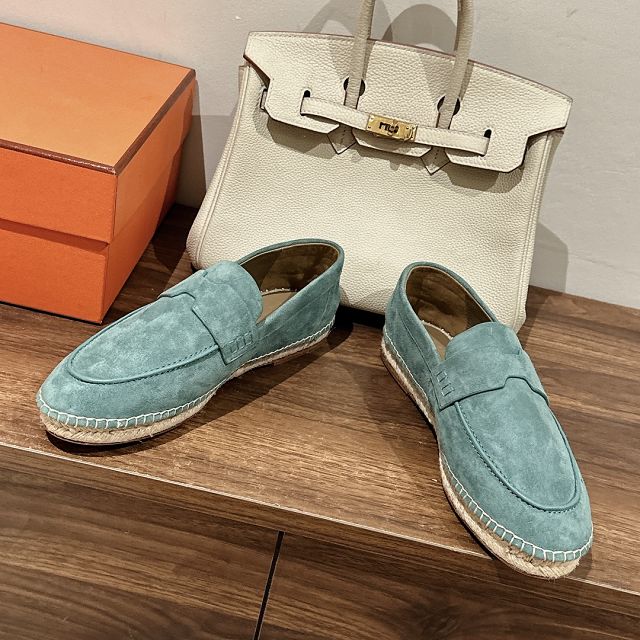 Hermes suede kennedy loafer HS0221