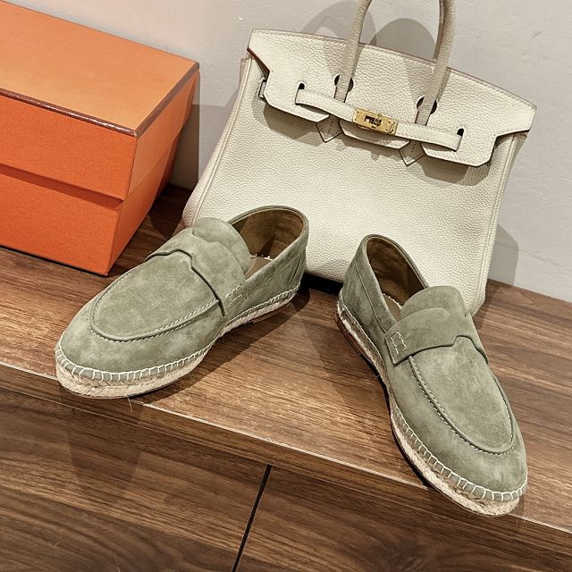 Hermes suede kennedy loafer HS0221