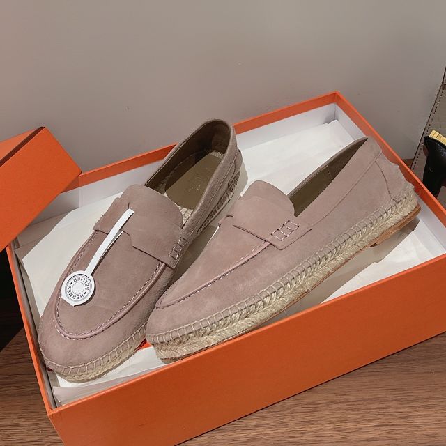 Hermes suede kennedy loafer HS0221