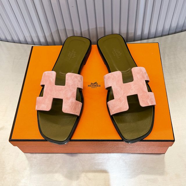 Hermes suede oran sandal HS0213