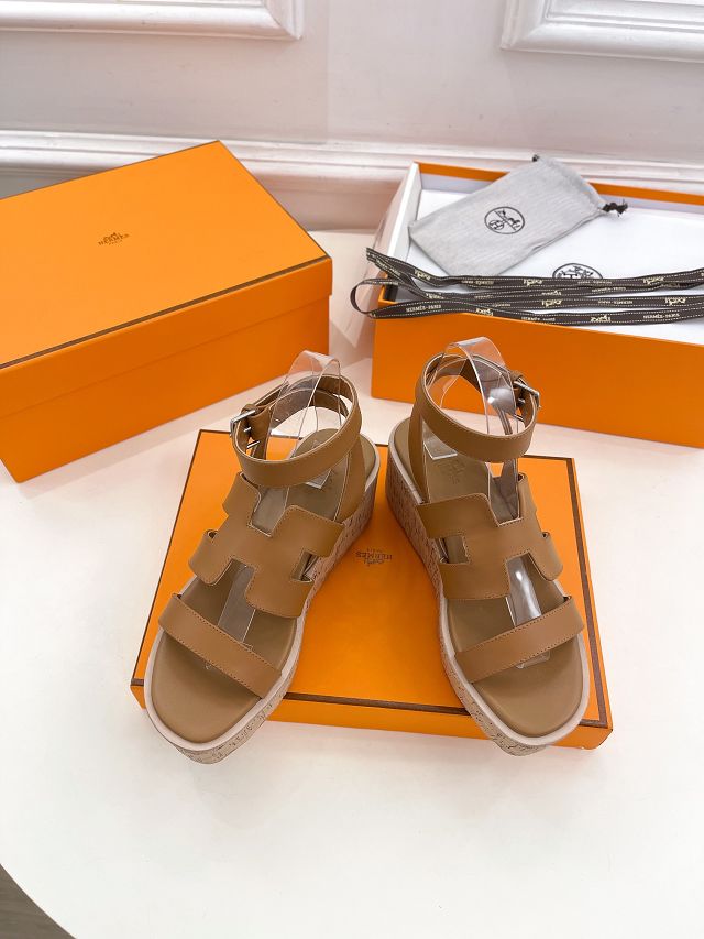 Hermes calfskin 60mm sandal HS0259