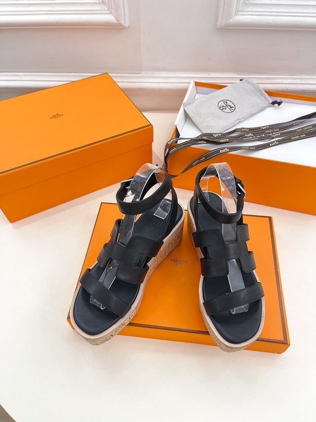 Hermes calfskin 60mm sandal HS0259