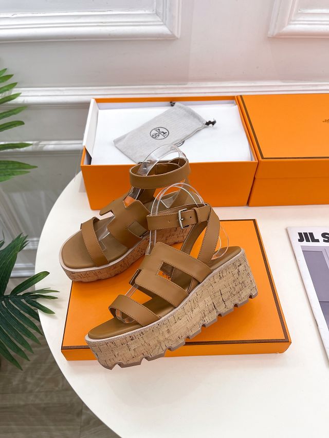 Hermes calfskin 60mm sandal HS0259