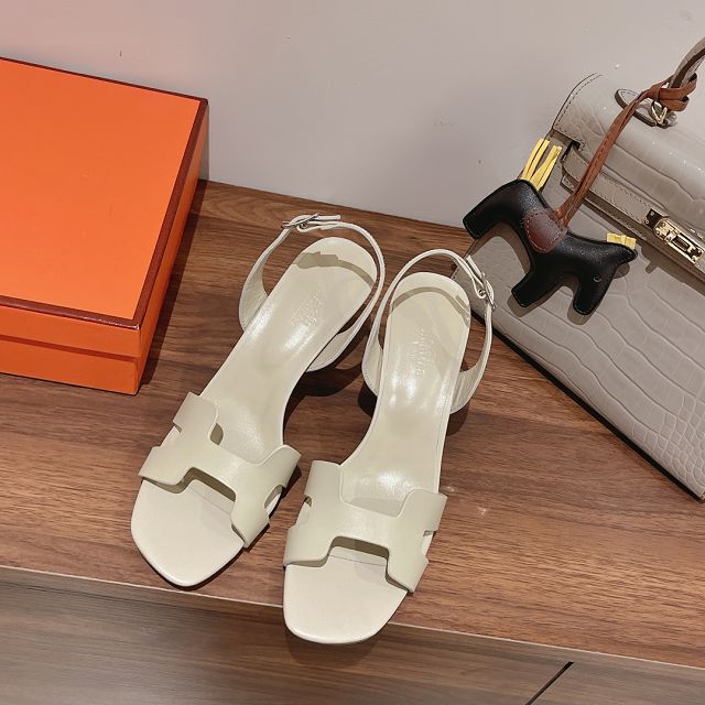 Hermes calfskin 75mm sandal HS0243