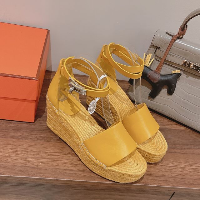 Hermes calfskin 85mm espadrille HS0247