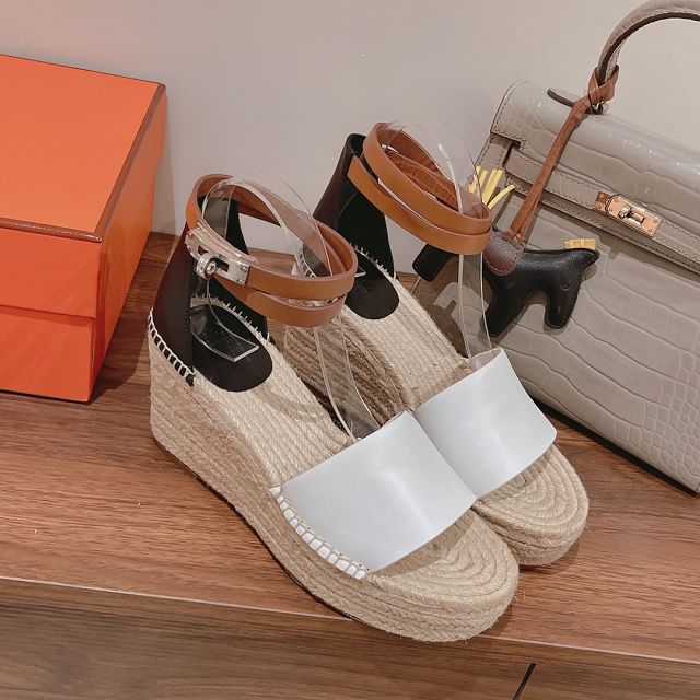 Hermes calfskin 85mm espadrille HS0247