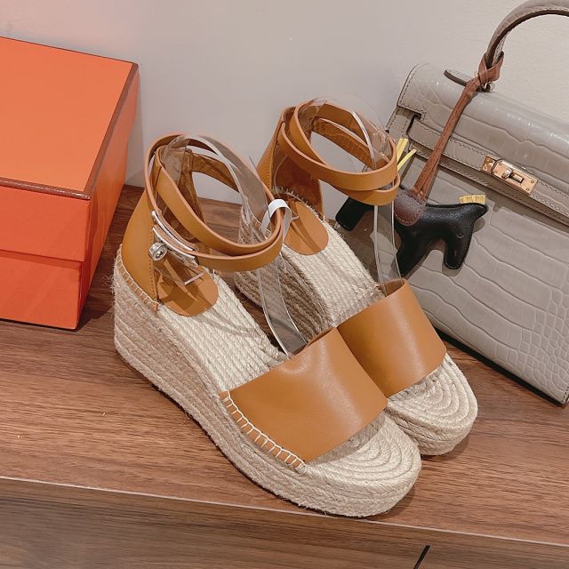 Hermes calfskin 85mm espadrille HS0247