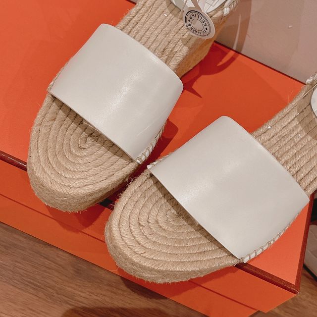 Hermes calfskin 85mm espadrille HS0247