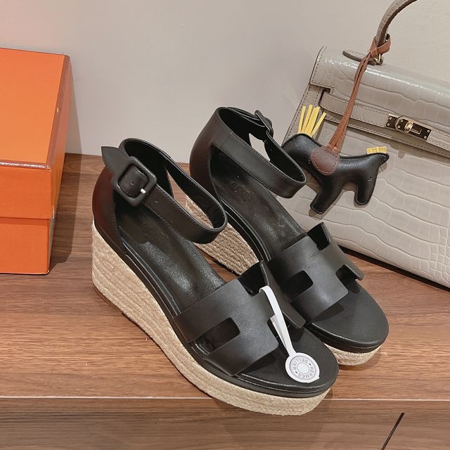 Hermes calfskin 85mm sandal HS0248