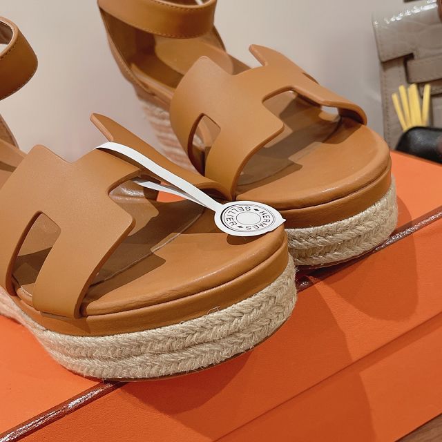 Hermes calfskin 85mm sandal HS0248