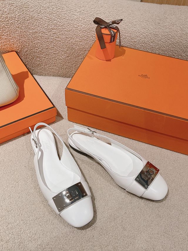 Hermes calfskin innocente slingback HS0227