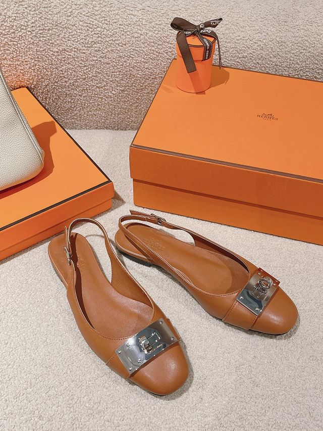 Hermes calfskin innocente slingback HS0227