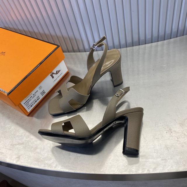 Hermes epsom calfskin 80mm sandal HS0240