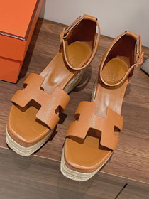 Hermes epsom calfskin 85mm sandal HS0249