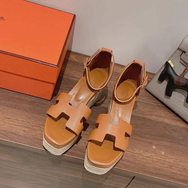 Hermes epsom calfskin 85mm sandal HS0249