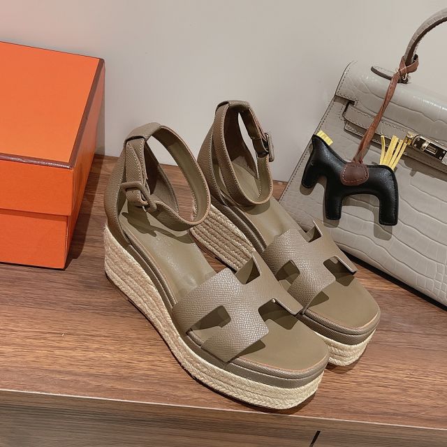 Hermes epsom calfskin 85mm sandal HS0249