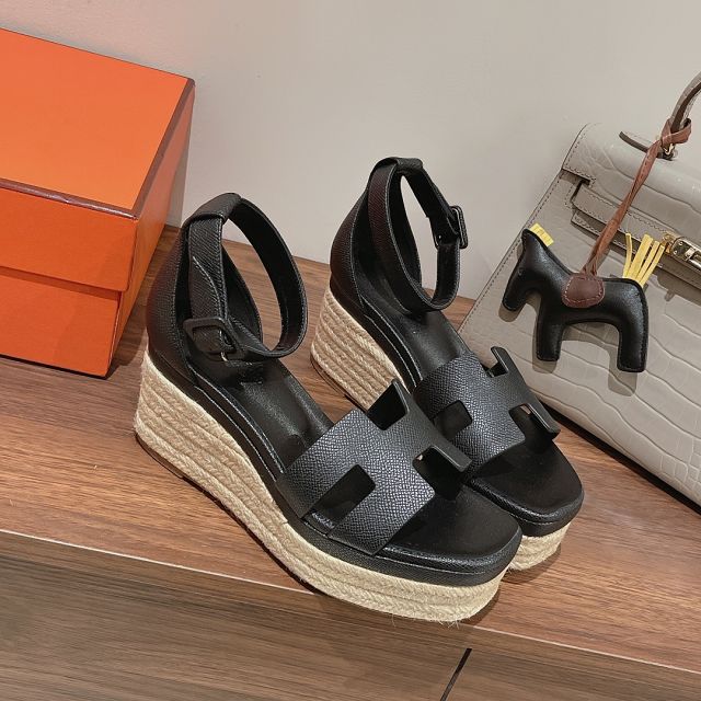 Hermes epsom calfskin 85mm sandal HS0249