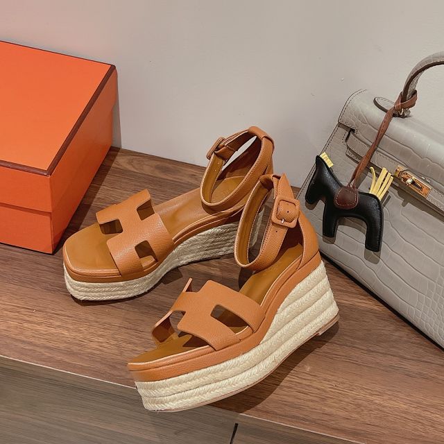 Hermes epsom calfskin 85mm sandal HS0249