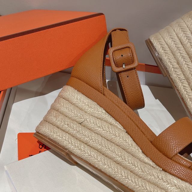 Hermes epsom calfskin 85mm sandal HS0249