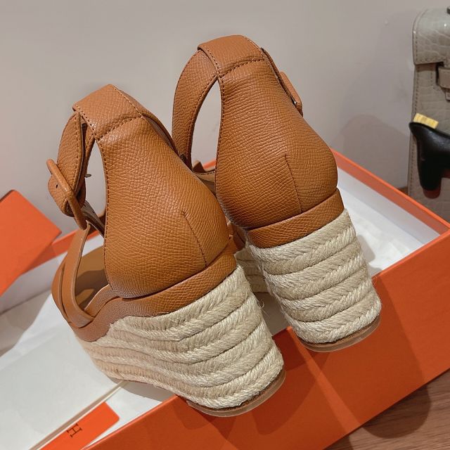 Hermes epsom calfskin 85mm sandal HS0249