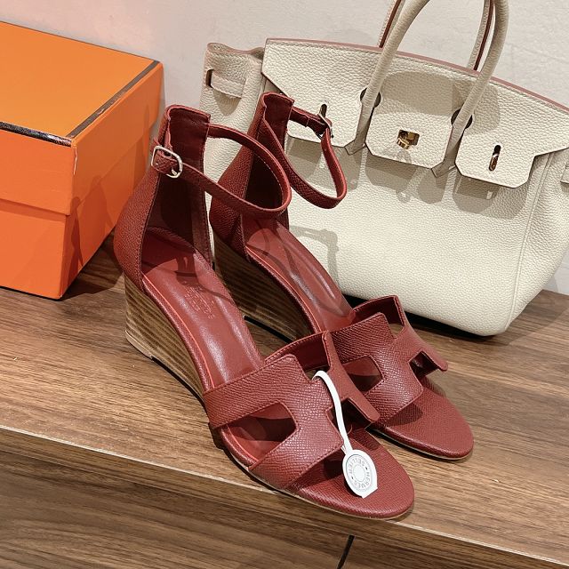 Hermes epsom calfskin legend 70mm sandal HS0242