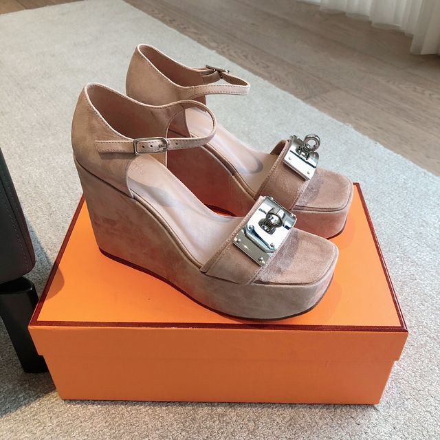 Hermes suede 105mm sandal HS0256